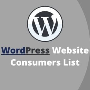WordPress Website Consumers List