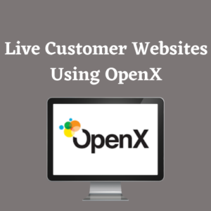 Live Customer Websites Using OpenX