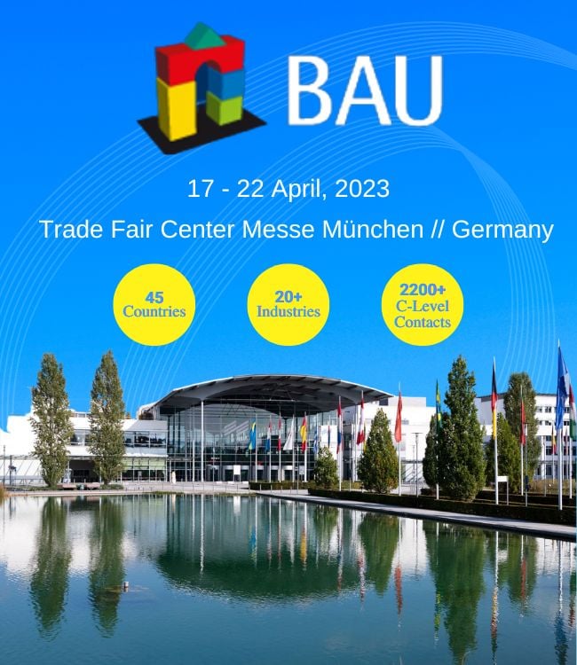 BAU Munich Exhibitor Email List 2023